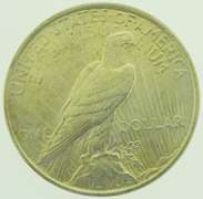1922 Peace Silver Dollars $1 US Coin Flashy White Slider BU