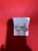 ELEGANT 14K WHITE GOLD EARRINGS WITH 1.00 CARAT OF DIAMOND