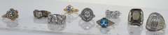 Lot of 9 Rings