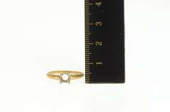 14K Yellow Gold Vintage NOS 1950's 4.9mm Engagement Setting Ring