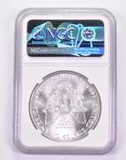 Mint Error MS69 1991 American Silver Eagle - OBV Struck Thru - NGC