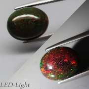 Rare 3.01ct full cover glittering black Opal