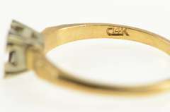 14K Yellow Gold 1950's 4.8mm Engagement Setting Vintage NOS Ring
