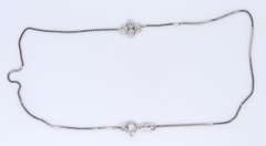 Beautiful White Gold Diamond Anklet