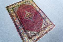 Semi Antique Persian Sarouk Mir 3.5x5.0