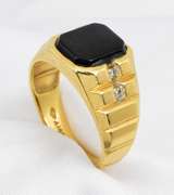 Nice Man's Black Onyx Estate Ring