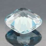 Brilliant 2.48ct cushion cut Swiss blue Topaz