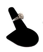 Glimmering Platinum Diamond Cluster Ring