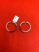 14K WHITE GOLD HOOP EARRINGS WITH 1.96 CARAT OF DIAMOND