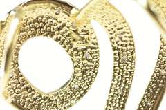 10K Yellow Gold Heart Diamond Inset Loop Love Symbol Pendant