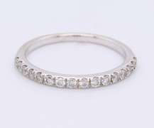 Masterpiece White Gold Princess Cut Diamond Wedding Set