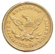 1868 $2.50 Liberty Head Gold Quarter Eagle