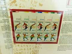 6 US Olympics Commemorative Stamp Blocks