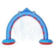 Inflatable Arch Sprinkler Shark Shape Kids Water Spray