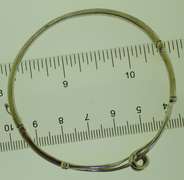 Sterling Silver Diamond Knot Bangle