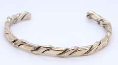 Vintage Sterling Silver Signed Cuff Bangle