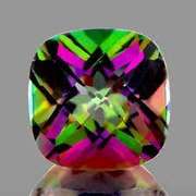 12MM CUSHION MYSTIC TOPAZ LOOSE GEMSTONE
