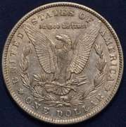 1884 Morgan Silver Dollar, AU.