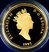 1995 Peacekeeping Proof Dollar Canadian Coin