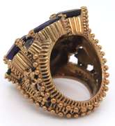 Stephen Dweck Multi Stone Bronze Ring