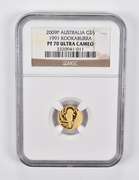 PF70 UCAM 2009-P Australia $5 Gold 1991 Kookaburra NGC