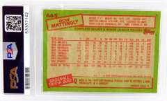 1985 Don Mattingly  Graded MT 8 Baseball Card