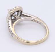 Masterpiece White Gold Princess Cut Diamond Wedding Set