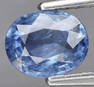 Top cornflower blue! .84ct unheated Sapphire