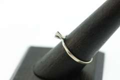 Dainty Diamond Ring in 18KT White Gold