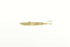 14K Yellow Gold Chai Hebrew Hamsa Protection Symbol Charm/Pendant