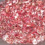 Diamond cut heated only 3.12ct peach Sapphire set