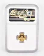 MS69 2001 China 20 Gold Yuan - Panda - Graded NGC