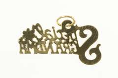 14K Yellow Gold Special Grandma Mother's Day Grammy Charm/Pendant