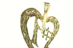 14K Yellow Gold #1 Number One Mom Mothers Day Charm/Pendant