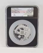 PF70UCAM 2020 China Azure Dragon Medal 5 Oz .999 Silver Signed NGC COA