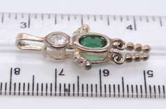Group Lot of 6 Vintage 925 Sterling Silver Gemstone Charms