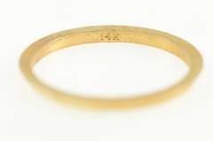 14K Yellow Gold 1.3mm Vintage NOS 1950's Stackable Band Ring