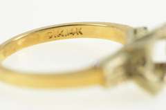 14K Yellow Gold 5.5mm Vintage NOS 1950's Engagement Setting Ring