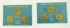 1979 Susan B. Anthony P-D-S First Year Mint Set of 3 Coins lot of (2)