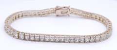 2 Lot of Sterling Silver Cubic Zirconia Tennis Bracelet