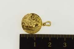 14K Yellow Gold Saint Mother Teresa Christian Catholic Charm/Pendant