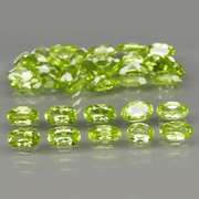Real 8.55ct untreated apple green Peridot set