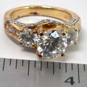 Vermeil CZ Ring