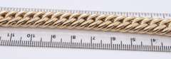 Incredible Two Tone Diamond Buckle Curb Link Bracelet