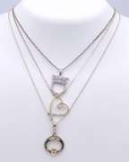 Vintage Sterling Silver Lot of 3 Necklaces