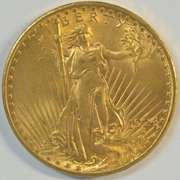 Nearly Gem BU 1924 St. Gaudens $20 Gold Piece