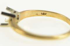 14K Yellow Gold Vintage NOS 1950's 4.9mm Engagement Setting Ring