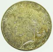 1922 Peace Silver Dollar $1 US Coin