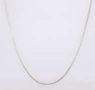 Vintage Italian Sterling Silver Snake Chain Necklace