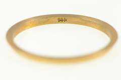 14K Yellow Gold 1.3mm Vintage NOS 1950's Simple Band Plain Ring